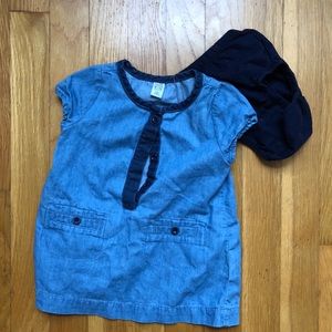 Baby Gap 6-12 mo chambray denim dress